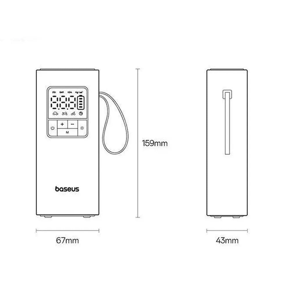 Baseus Tragbare Kabellose Auto-Luftpumpe-Prepper-Store.com