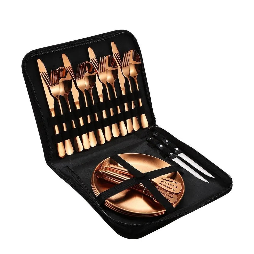 Camping Besteck Set – Edelstahl (10/20 Stück)-Prepper-Store.com