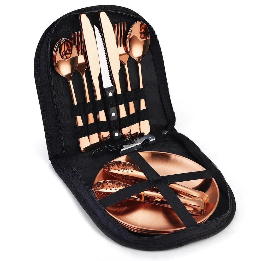 Camping Besteck Set – Edelstahl (10/20 Stück)-Prepper-Store.com