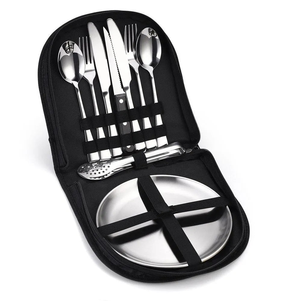 Camping Besteck Set – Edelstahl (10/20 Stück)-Prepper-Store.com