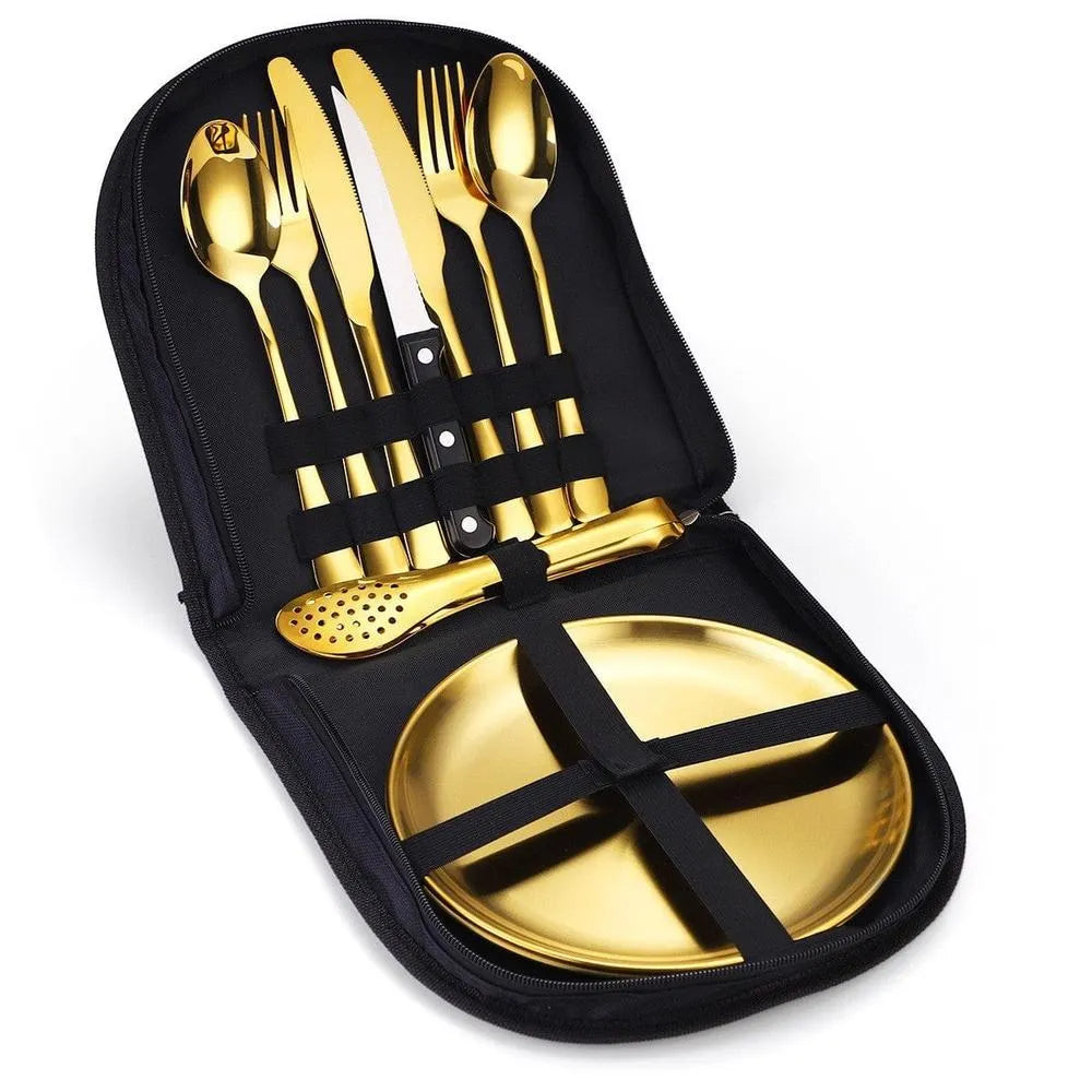 Camping Besteck Set – Edelstahl (10/20 Stück)-Prepper-Store.com