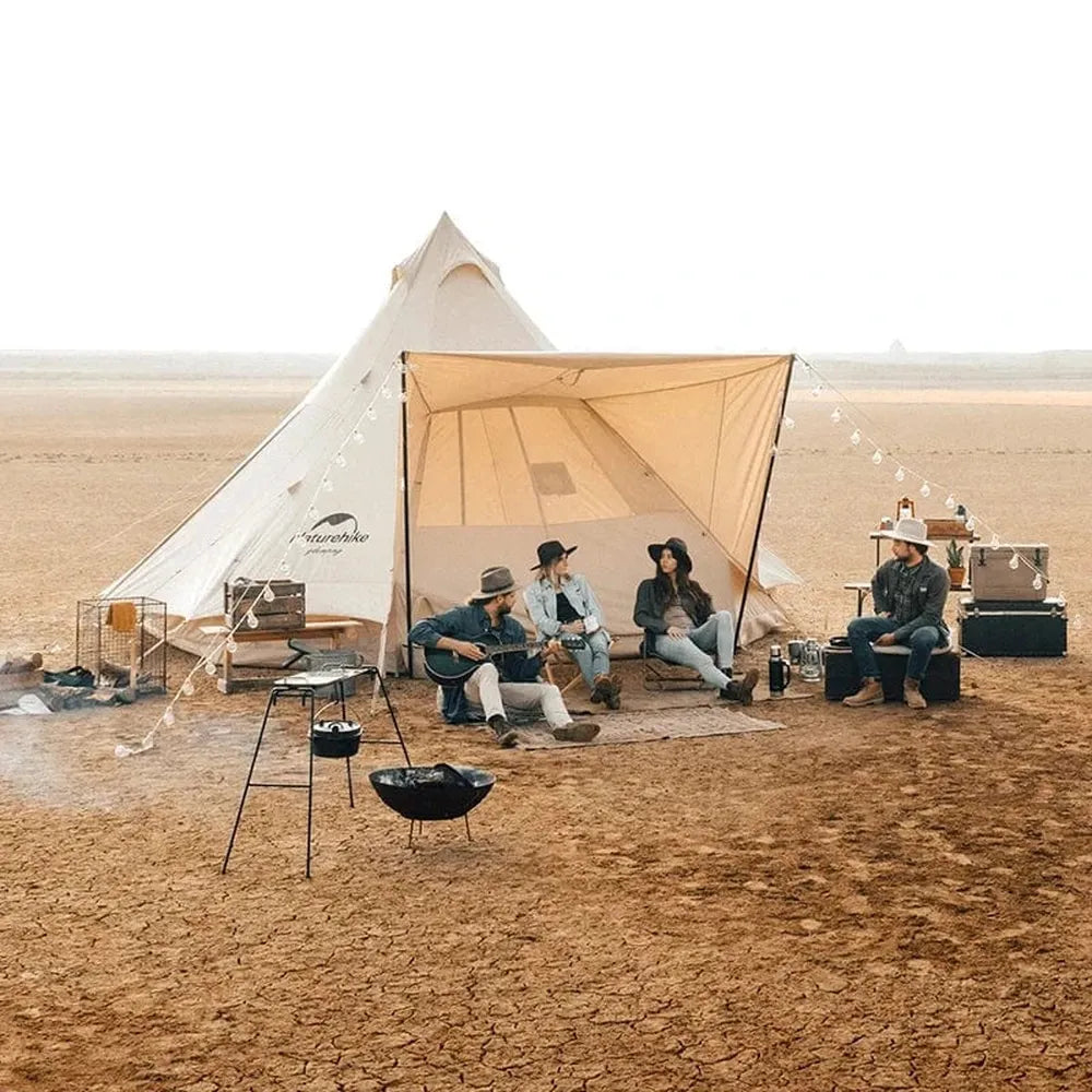 Naturehike Pyramidenzelt: 4-8 Personen, 20㎡, Baumwolle, Outdoor-Prepper-Store.com