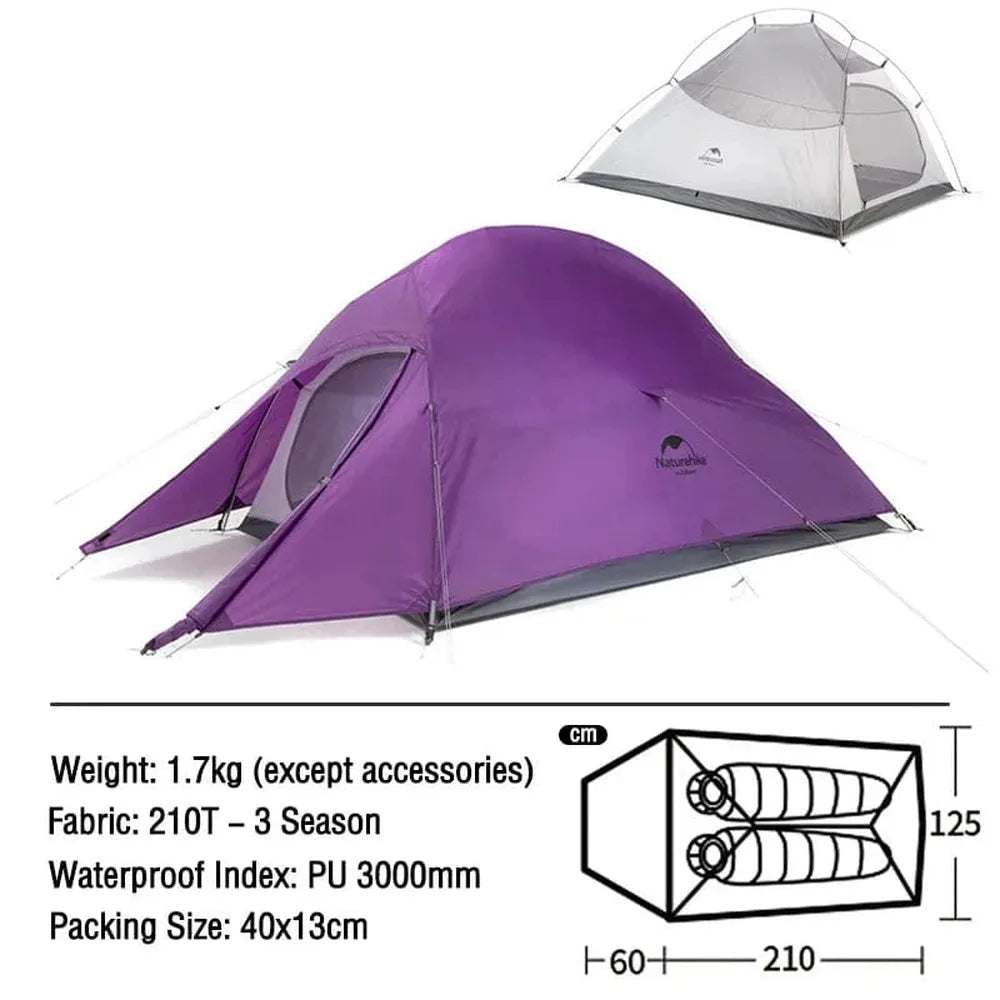 Naturehike Ultraleichtes Campingzelt, wasserdicht, 1-3 Personen-Prepper-Store.com
