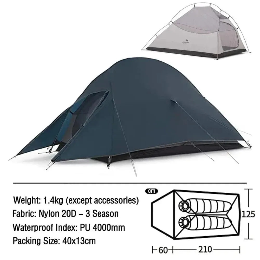 Naturehike Ultraleichtes Campingzelt, wasserdicht, 1-3 Personen-Prepper-Store.com