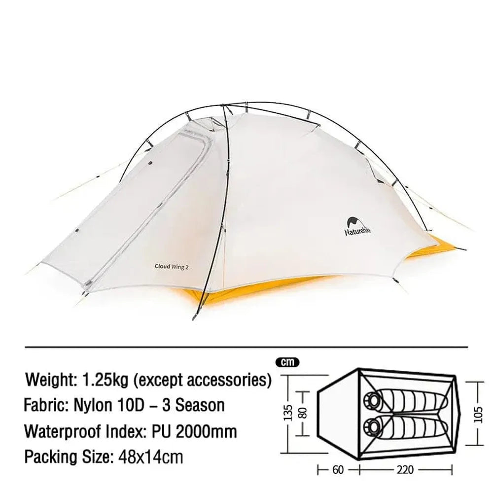 Naturehike Ultraleichtes Campingzelt, wasserdicht, 1-3 Personen-Prepper-Store.com