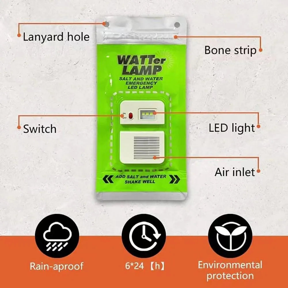 SalzLight: LED-Notfalllampe für Salzwasser, tragbar & wasserdicht-Prepper-Store.com