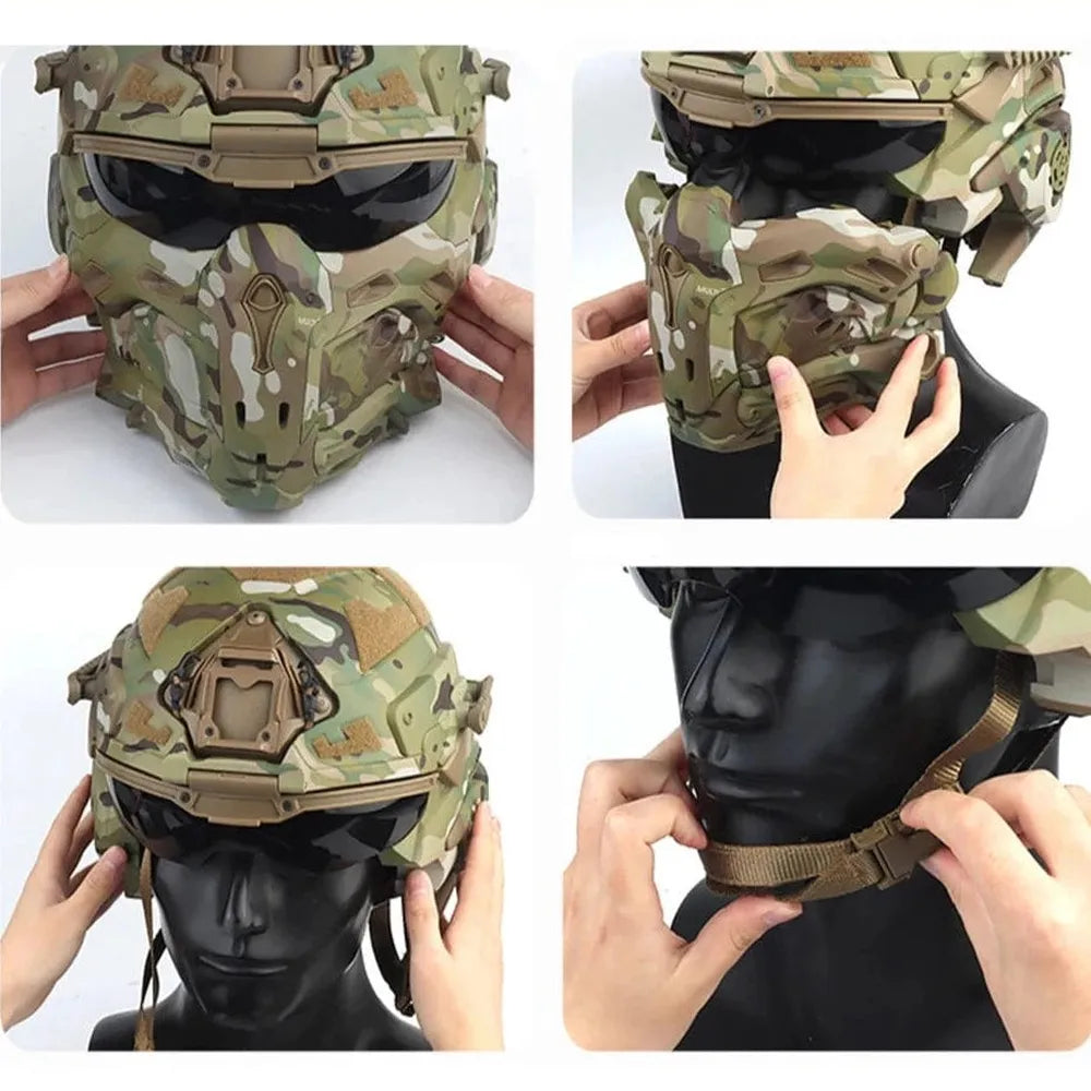 W-Ronin taktischer Sturmhelm: Kommunikations-Headset, Antibeschlag-Lüfter-Prepper-Store.com