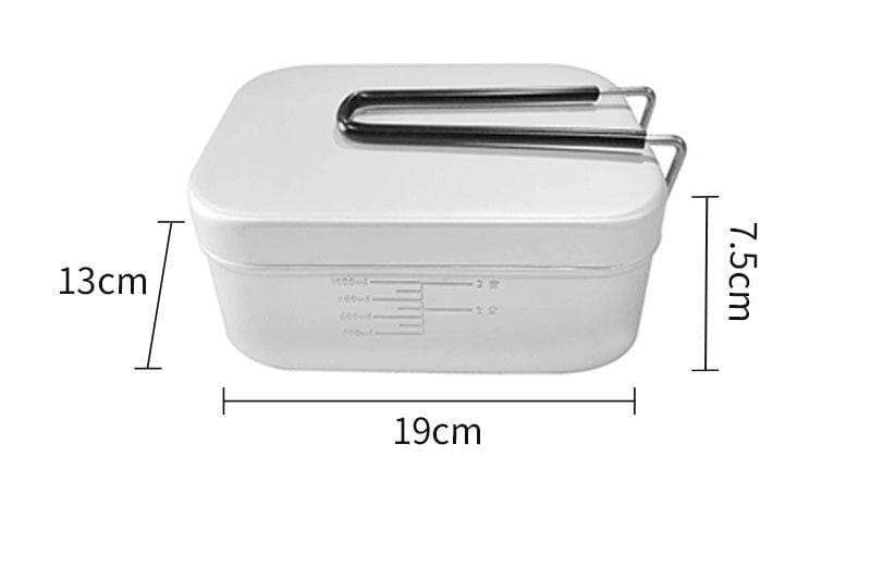 Faltbare Aluminium-Lunchboxen Sets 1000ml prepper-store.com