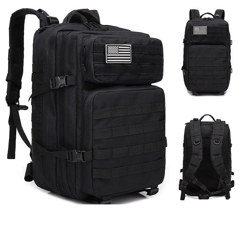 Taktischer Militärrucksack 50L Schwarz prepper-store.com