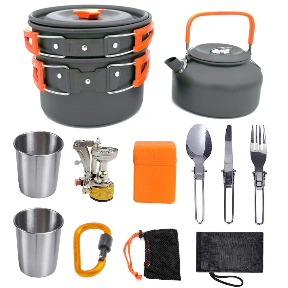 Camping Kochgeschirr Set Orange prepper-store.com