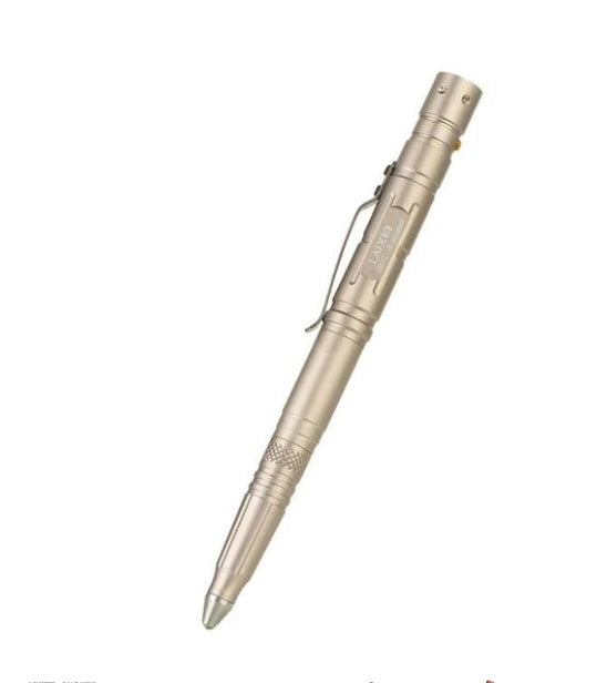 Multifunktionaler Taktikstift mit LED-Licht & Glasbrecher
