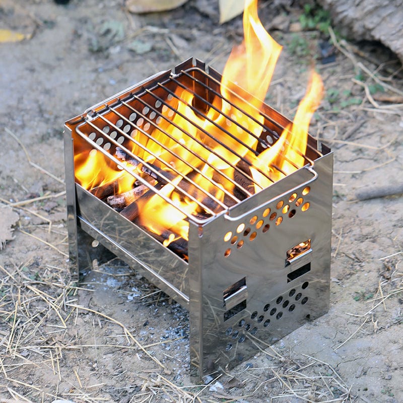 Faltbarer Edelstahl Grill prepper-store.com