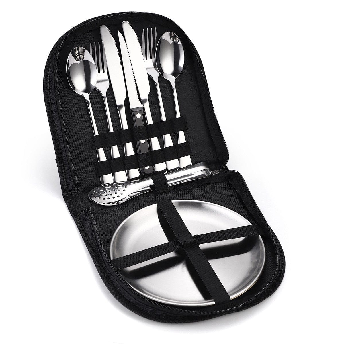 Camping Besteck Set – Edelstahl (10/20 Stück) 10x Silber prepper-store.com