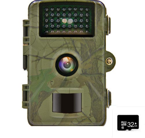 16MP Wildtierkamera mit Nachtsicht & Wasserdicht Grün / 32G SD prepper-store.com