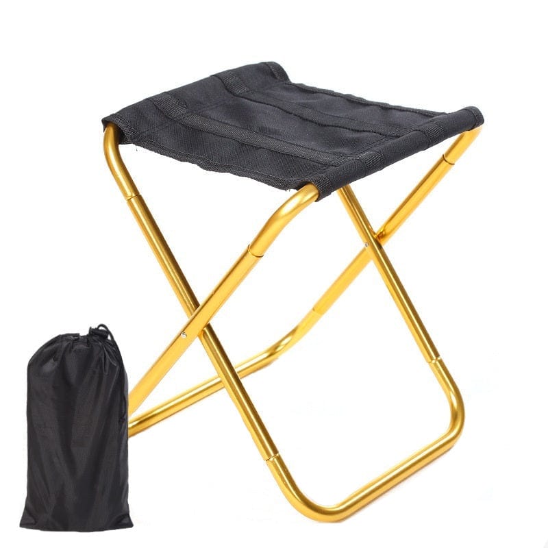 Faltbarer Outdoor Klappstuhl, Campingstuhl Mini Gold prepper-store.com