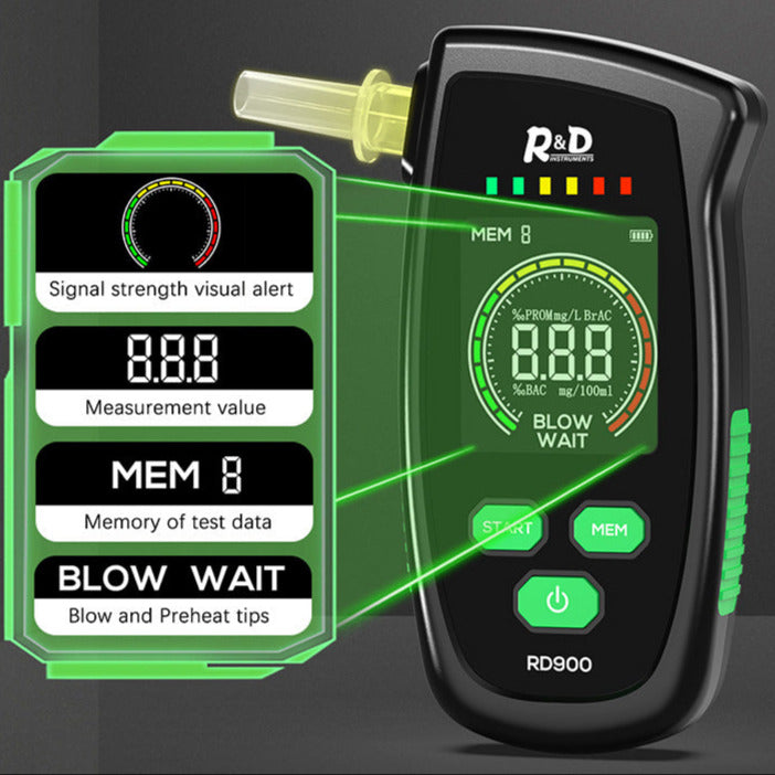 R&D Alkoholtester – Hochsensibler Alkohol-Detektor