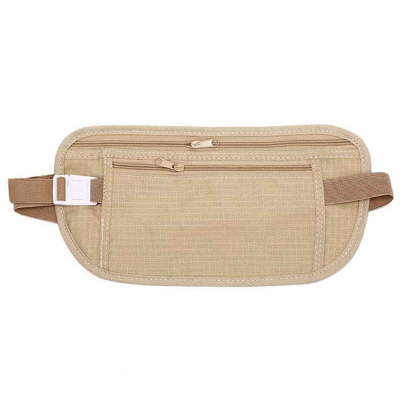 Unsichtbarer Geldgürtel: Versteckte Sicherheitsbrieftasche Beige prepper-store.com