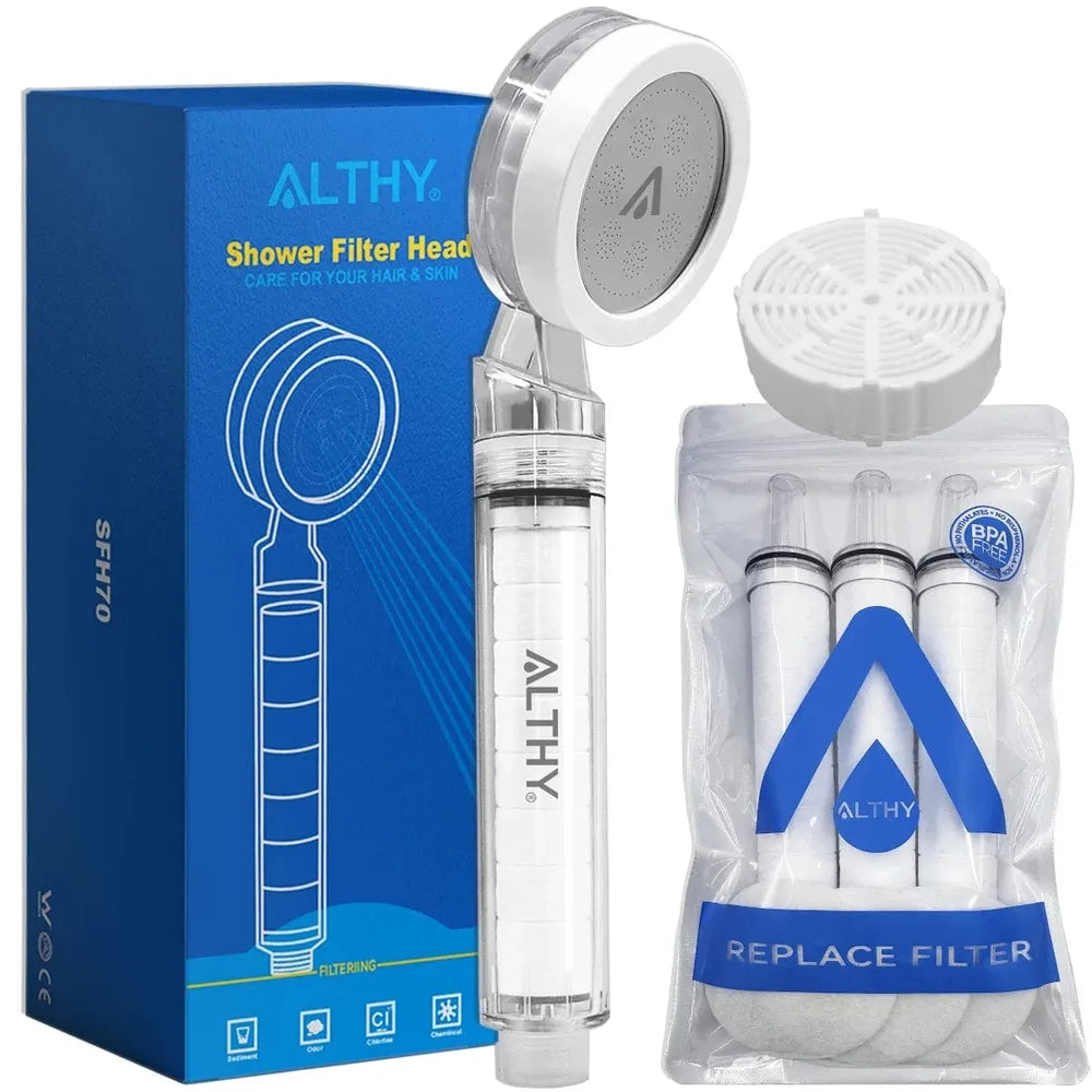 ALTHY Duschkopf mit Wasserfilter – Sauberes Wasser, gesunde Haut-Prepper-Store.com