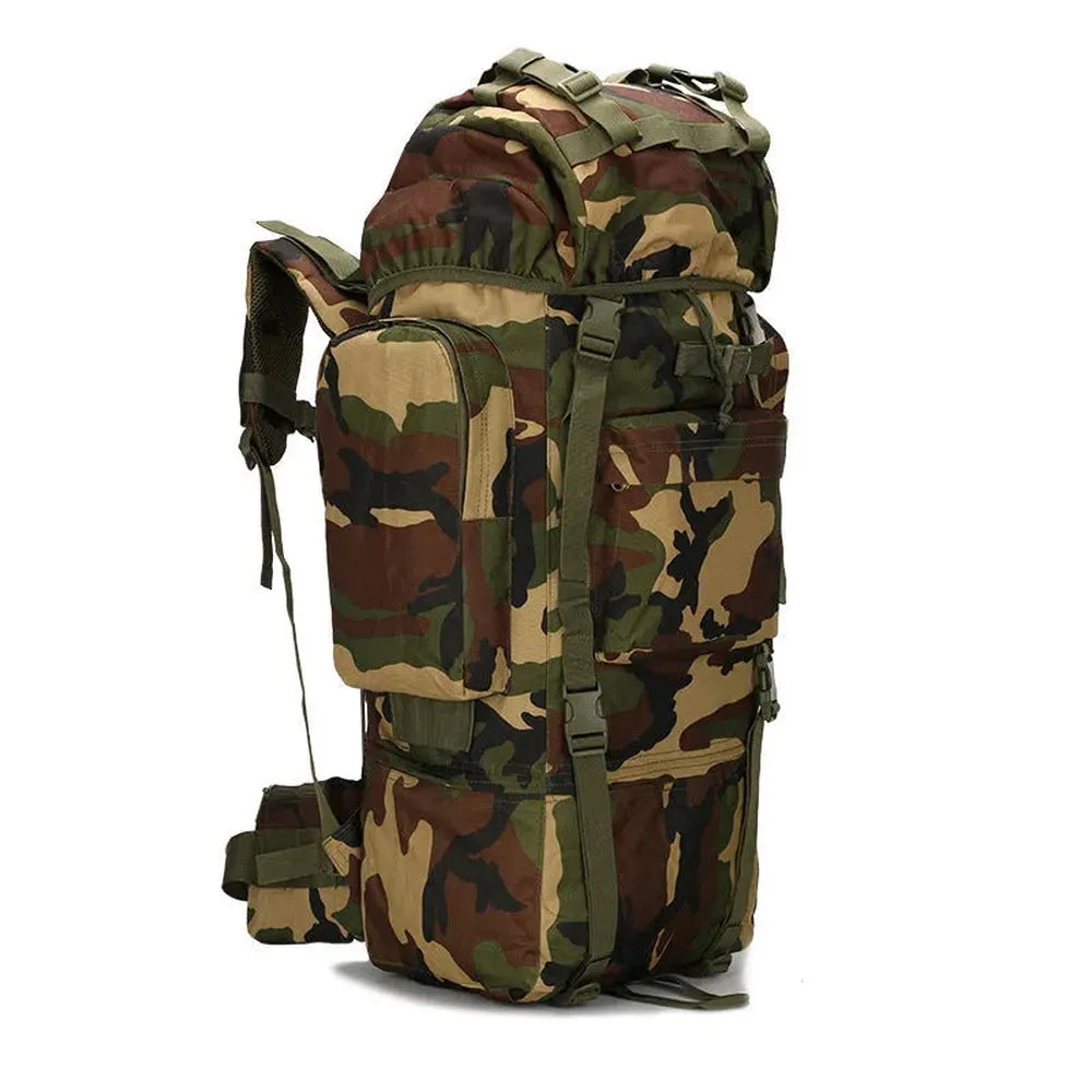 Camouflage Trekkingrucksack A21 mit 65L-Prepper-Store.com