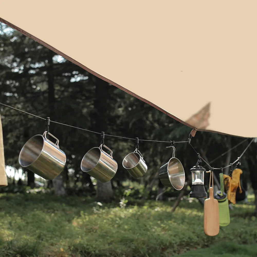 Camping Wäscheleine inkl Haken-Prepper-Store.com