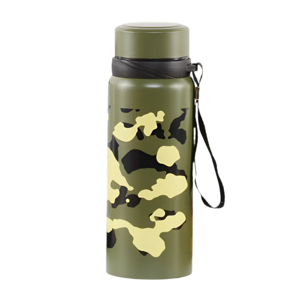 Insulated double-walled stainless steel thermal drinking bottle