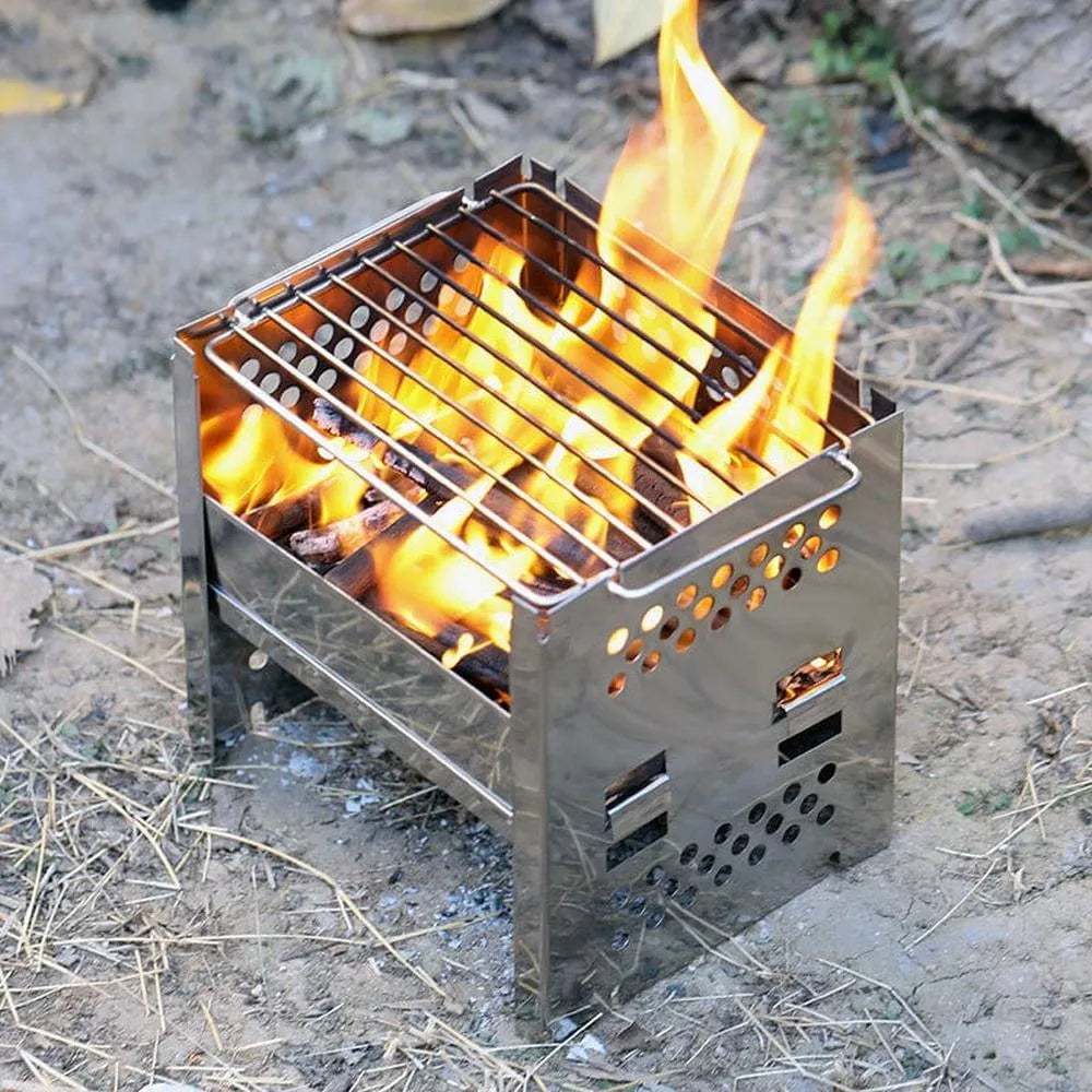Faltbarer Edelstahl Grill-Prepper-Store.com