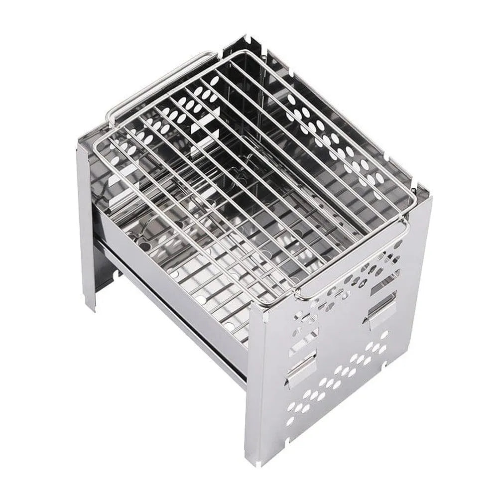Faltbarer Edelstahl Grill-Prepper-Store.com