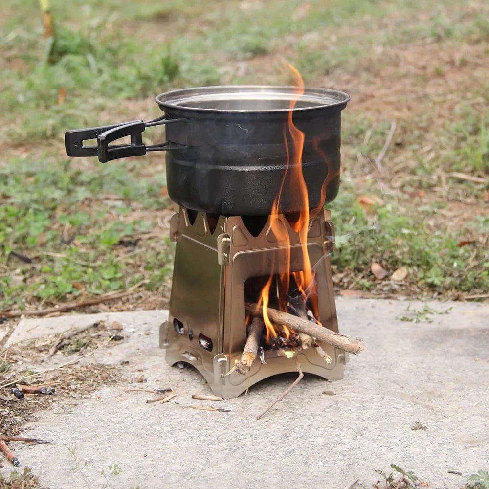 Lixada outdoor cooker titanium/stainless steel folding cooker 