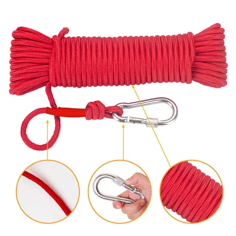 Nylon-Seil 8mm / 20m Länge Für Outdoor, Magnetfischen, Camping, Notfall