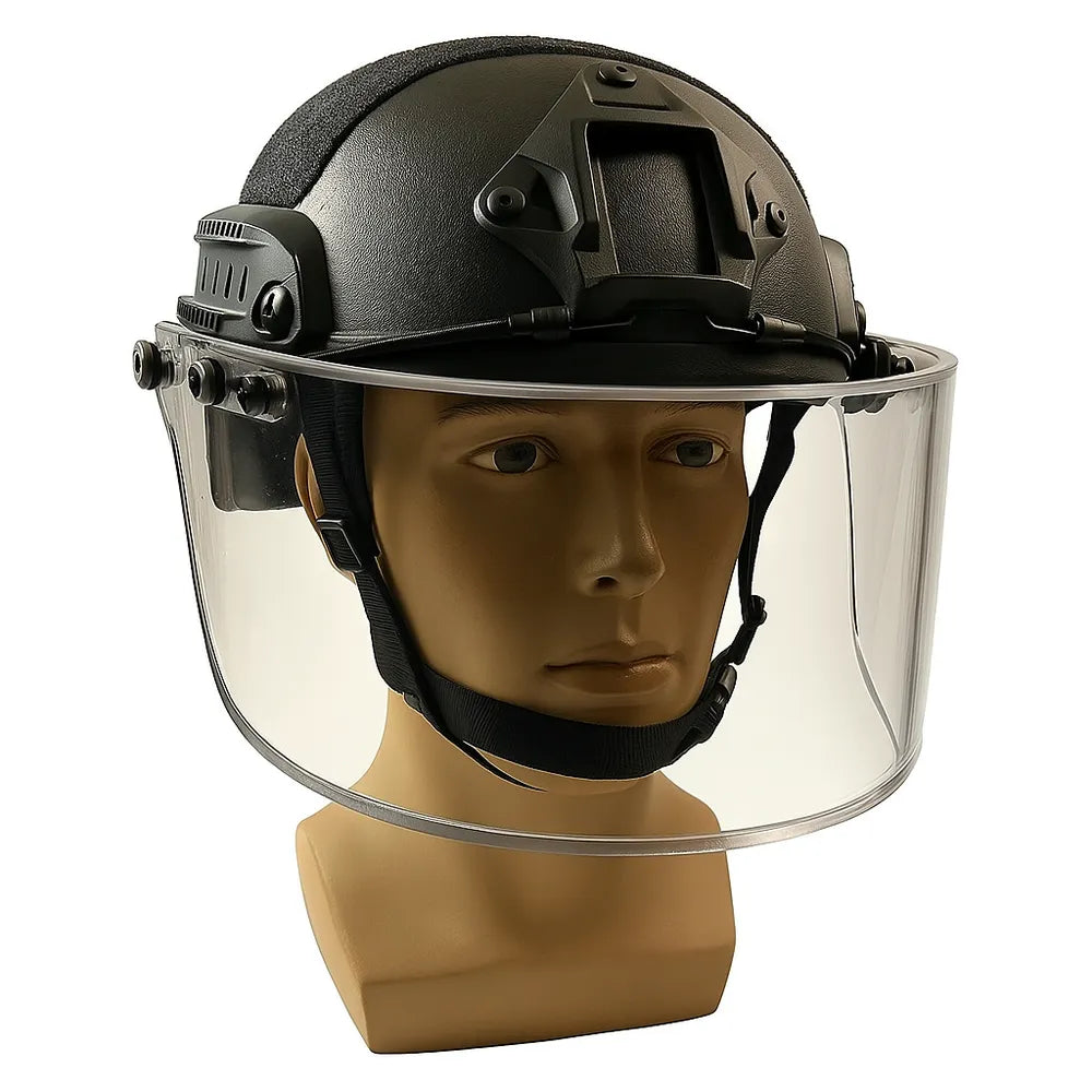 Kugelsichere Maske – Taktisches Militärglas IIIA, 20-22mm-Prepper-Store.com