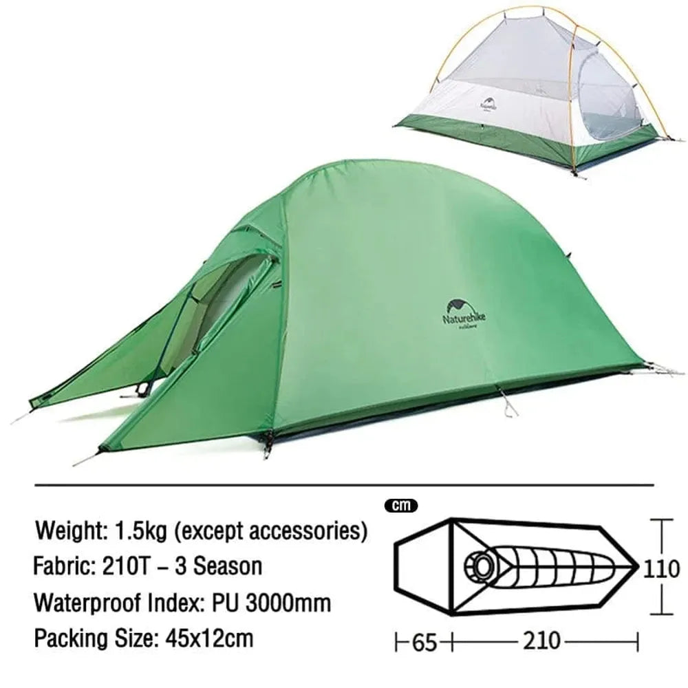 Naturehike Ultraleichtes Campingzelt, wasserdicht, 1-3 Personen-Prepper-Store.com