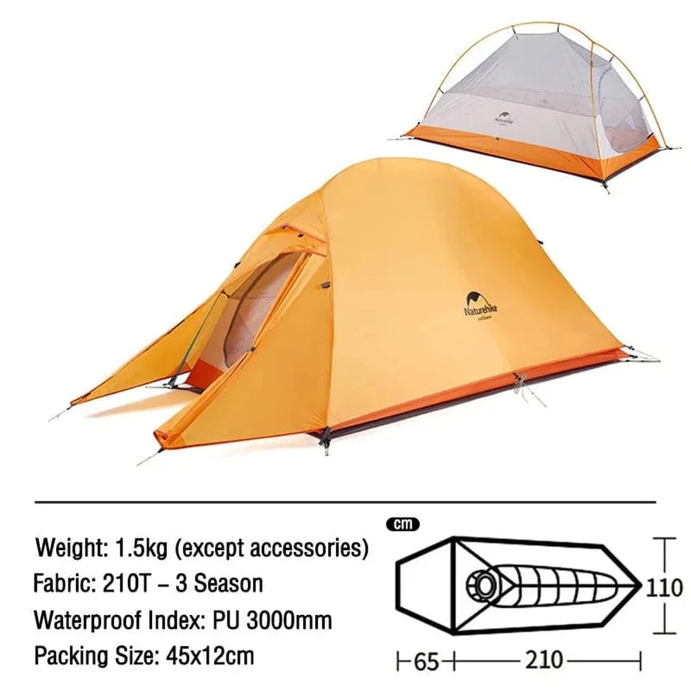 Naturehike Ultraleichtes Campingzelt, wasserdicht, 1-3 Personen-Prepper-Store.com