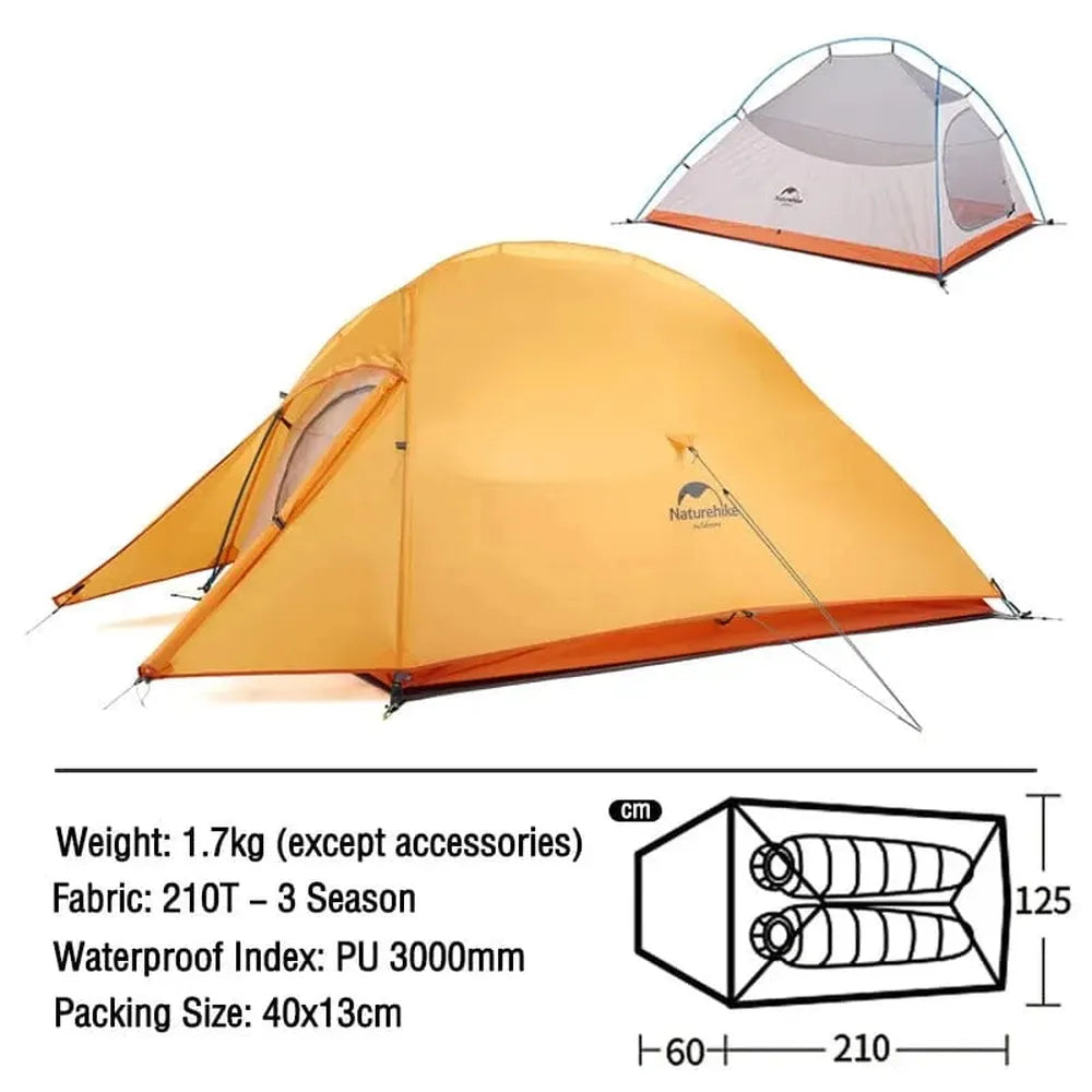 Naturehike Ultraleichtes Campingzelt, wasserdicht, 1-3 Personen-Prepper-Store.com