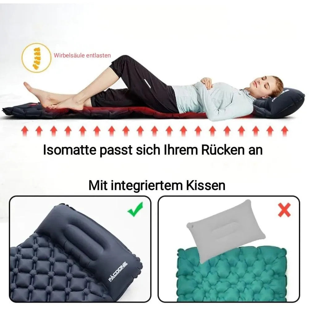 Pacoone: Aufblasbare Isomatte mit Fußpumpe-Prepper-Store.com