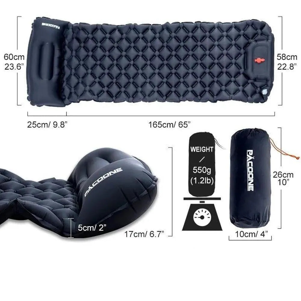 Pacoone: Aufblasbare Isomatte mit Fußpumpe-Prepper-Store.com