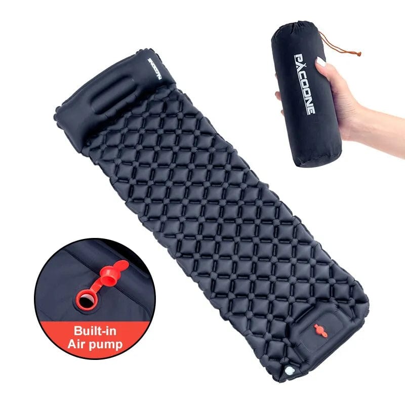 Inflatable sleeping pad with foot pump / pacoone