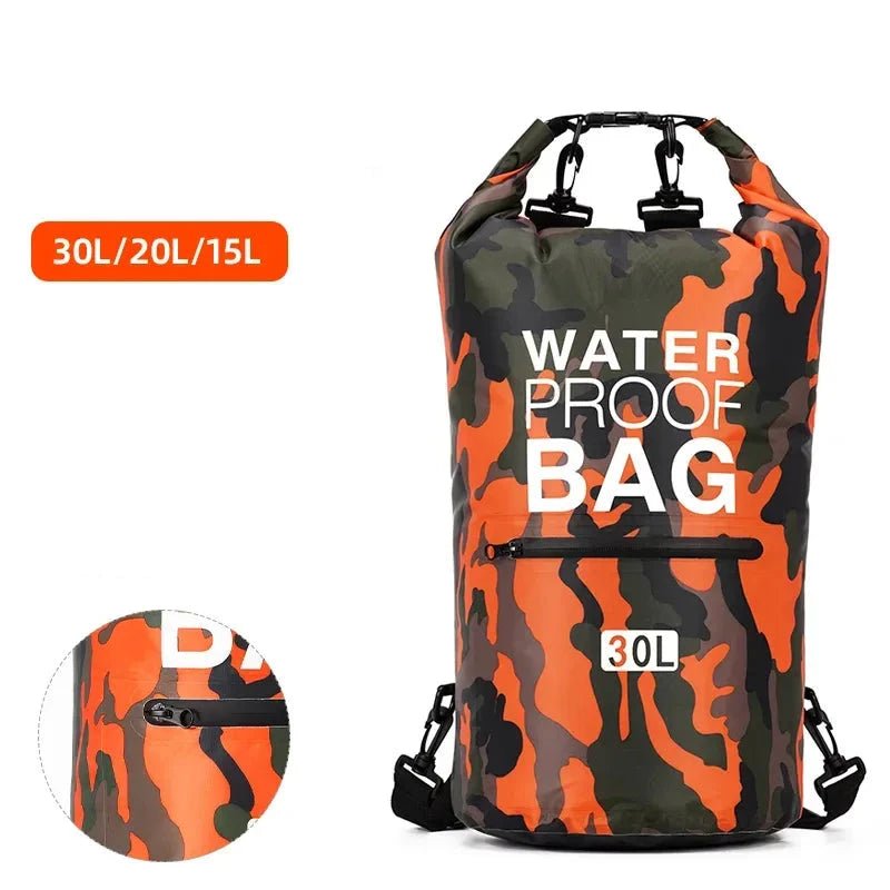 Waterproof swimming bag 2-30l / Dry Bag Camouflage 