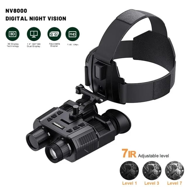 Tactique IR Vision nocturne casque lunettes 3D jumelles numériques chasse en plein air Airsoft portée optique télescope vidéo/Photo caméra