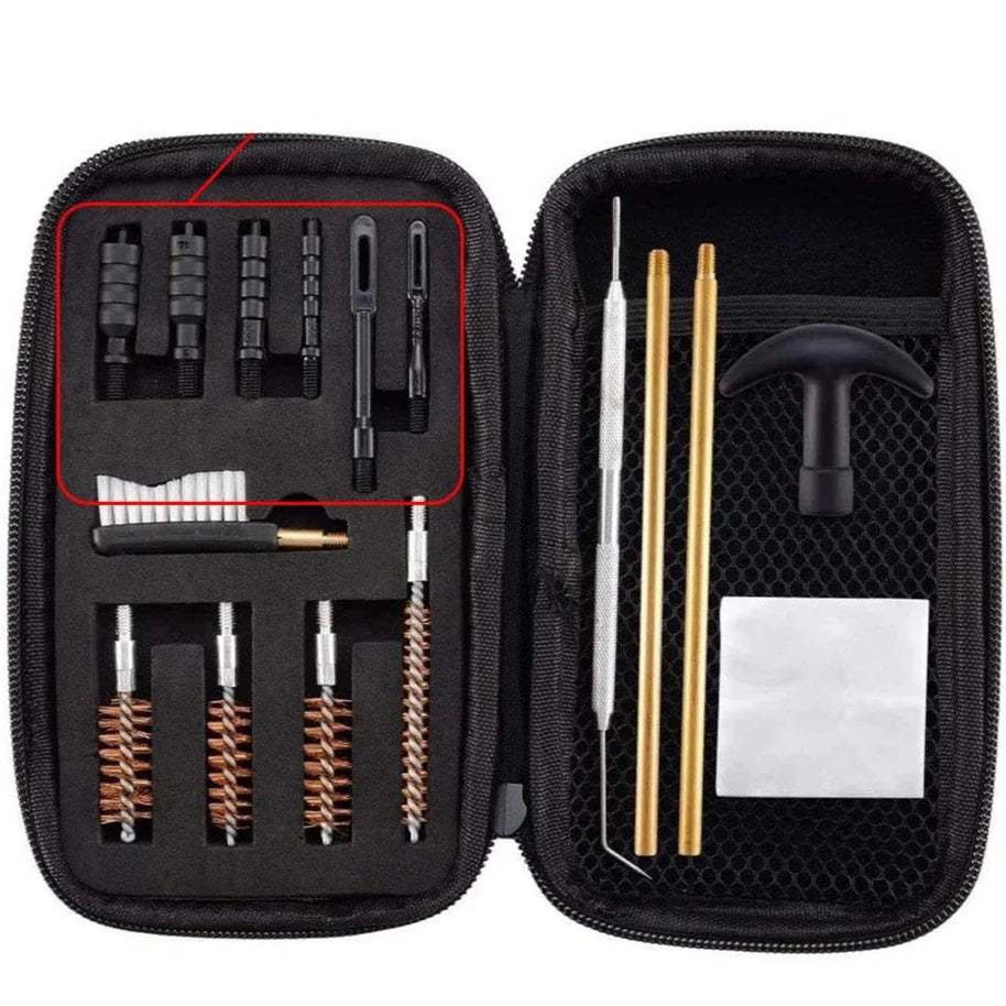 Cleaning kit for pistols – caliber .357, 9mm, .45, .40, .380, .22