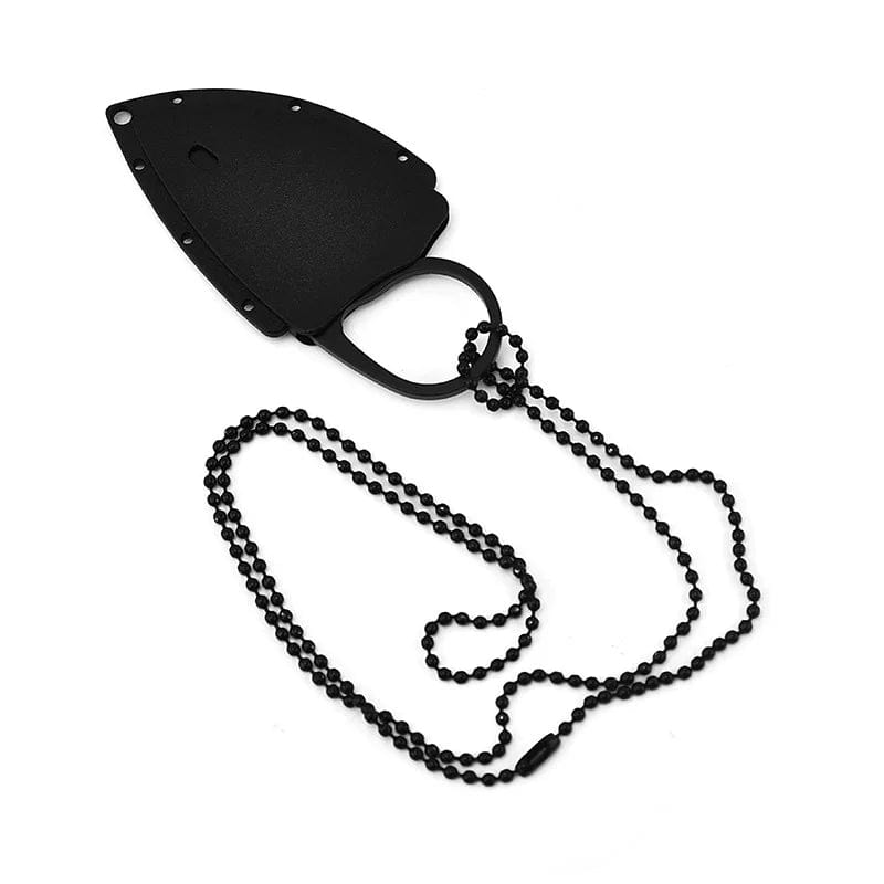 (TOUS) 1 pièce Mini couteau déballage collier essentiel Camping ornement en acier inoxydable Portable en plein air