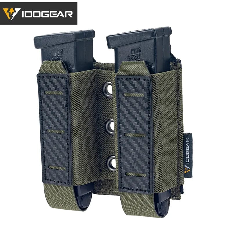 IDOGEAR Doppel-Magazintasche 9mm Ranger Green prepper-store.com