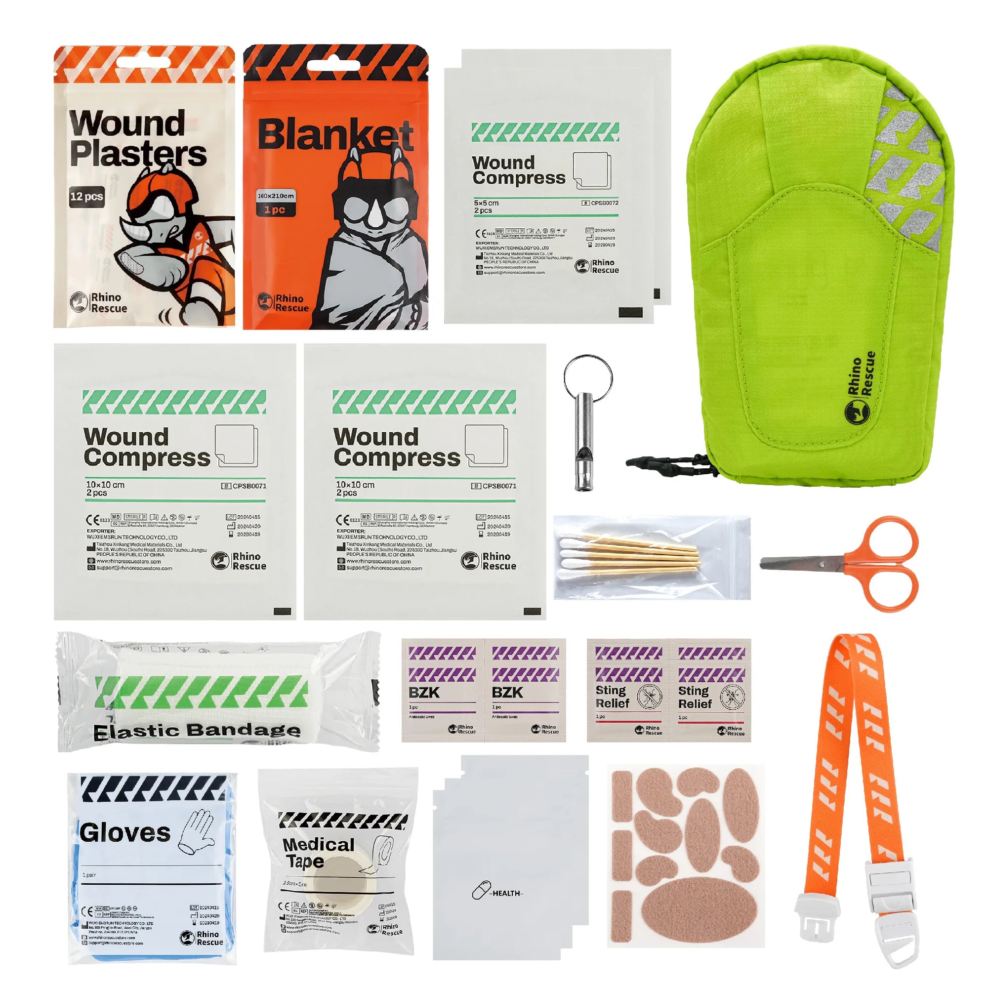RHINO RESCUE Wasserdichtes Kompakt-Verbandsset