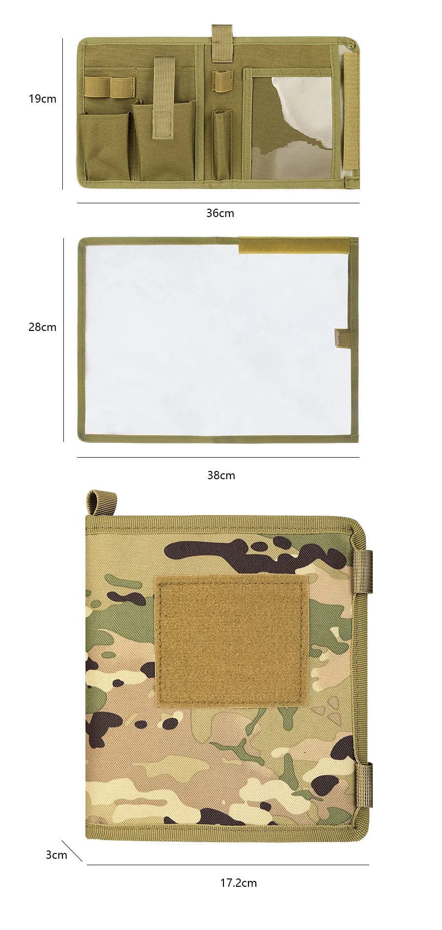 Militär Kartenetui Camouflage