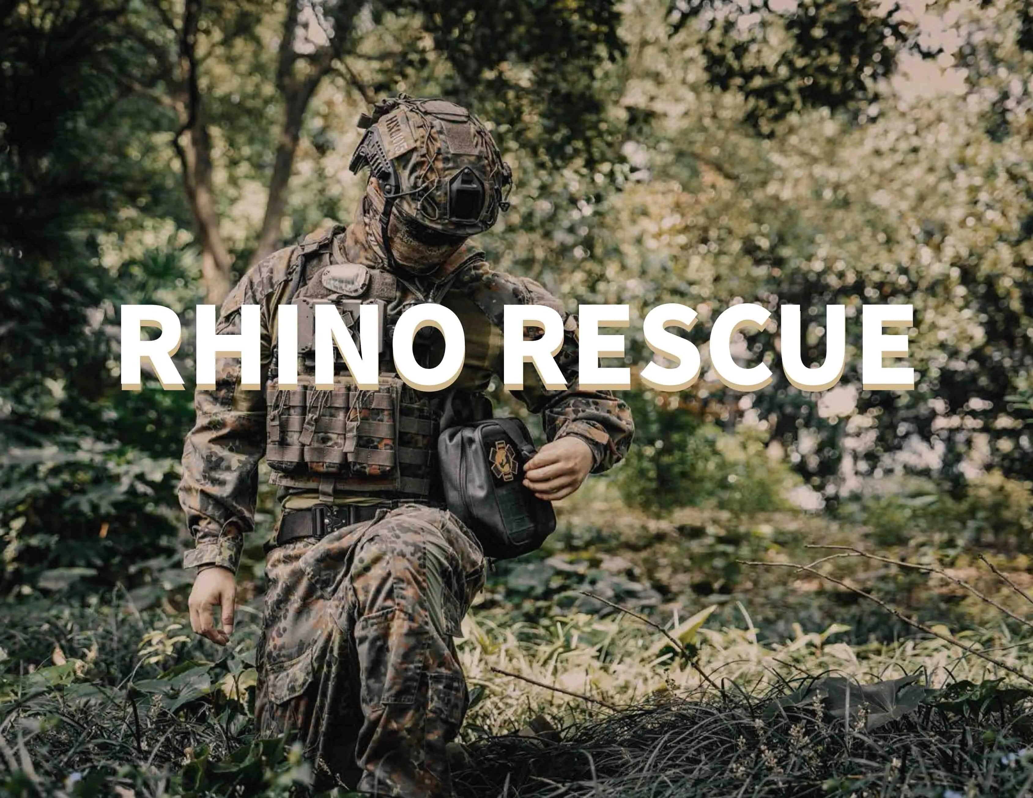 Rhino Rescue R9 20L/1000D Sac à dos tactique militaire en nylon pour premiers secours
