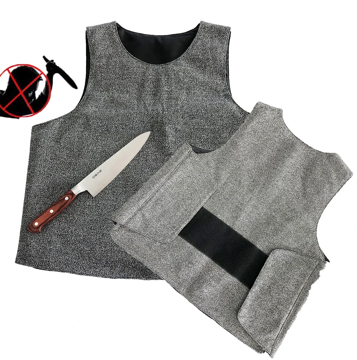 Level 5 anti-cut vest, EN388 HPPE, customized safety stab protection vest