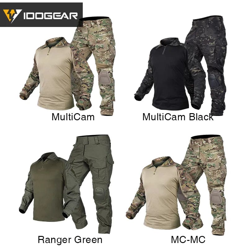 IDOGEAR G3 combat uniform with elbow and knee pads