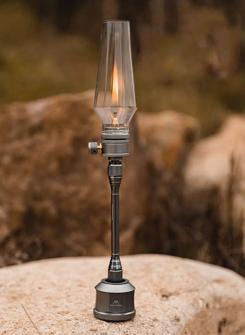 Retro gas lamp set for outdoor mountain hikers