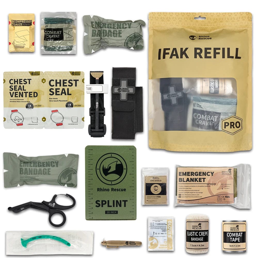 Rhino Rescue - Erste-Hilfe-Trauma-Set - Nachfüllset 17pcs-B Prepper-Store.com