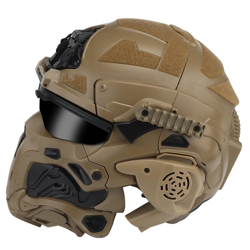 W-Ronin tactical assault helmet, including communication headset / anti-fog fan