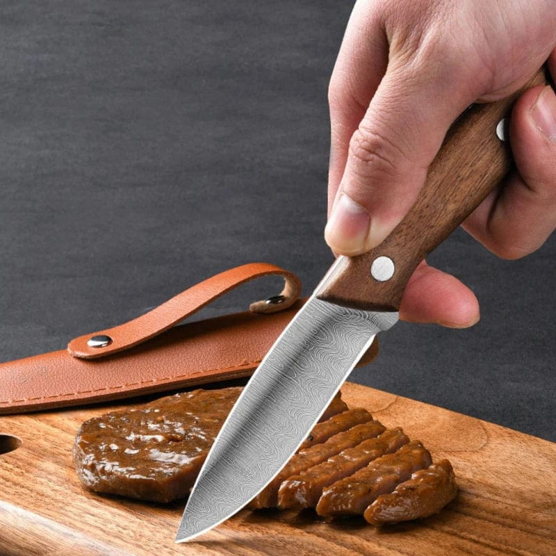 Petit couteau multifonctionnel en acier inoxydable, couteau à fruits tranchant, couteau d'office